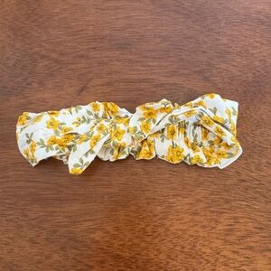 Floral Yellow and White Kids Headband